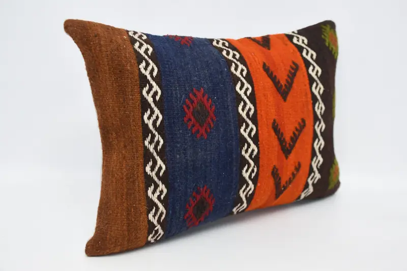 20x28 Orange Cushion, Boho Pillow Sham Cover, Meditation Pillow, Boho Pillow, Pillow Cover, Bolster Pillow, Art Deco Cushion, Vintage Pillow - 3