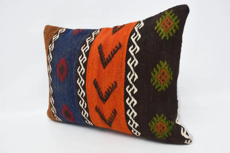 20x28 Orange Cushion, Boho Pillow Sham Cover, Meditation Pillow, Boho Pillow, Pillow Cover, Bolster Pillow, Art Deco Cushion, Vintage Pillow - 4