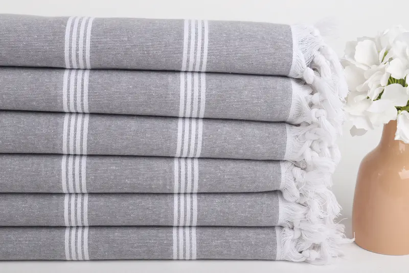 70x30 Cotton Striped Towel, Yoga Towel, Valentines Day Gift For Him, Turkish bath towel, Gift For Her, Bridemaids Beach Towel, Monogram Beach Towel - 3