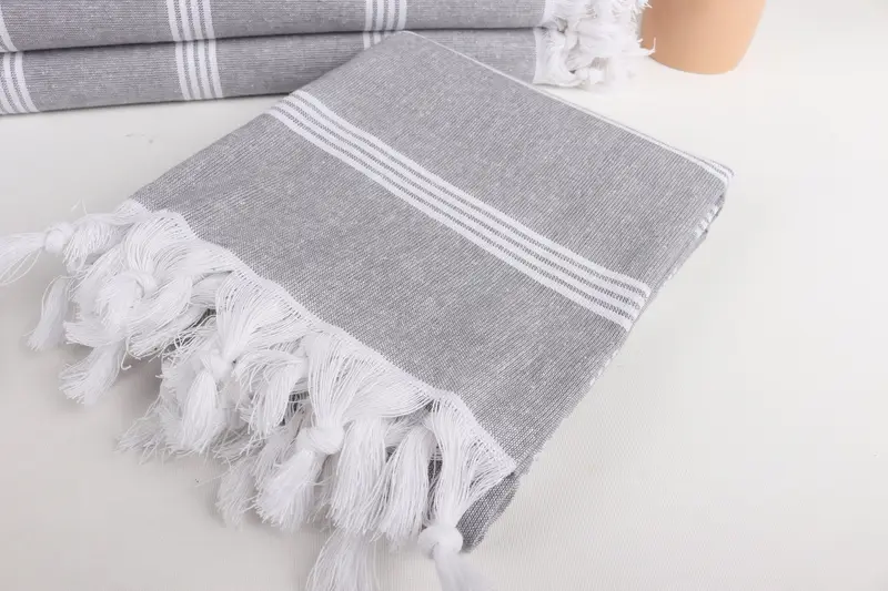 70x30 Cotton Striped Towel, Yoga Towel, Valentines Day Gift For Him, Turkish bath towel, Gift For Her, Bridemaids Beach Towel, Monogram Beach Towel - 5
