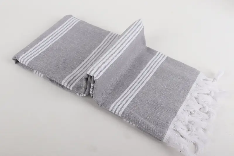 70x30 Cotton Striped Towel, Yoga Towel, Valentines Day Gift For Him, Turkish bath towel, Gift For Her, Bridemaids Beach Towel, Monogram Beach Towel - 6