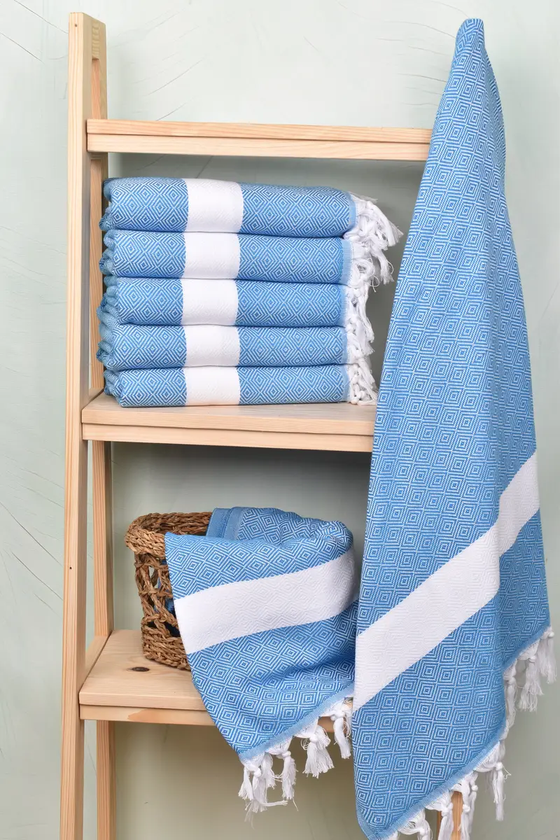 Friends Beach Towel, 70x40 Cotton Diamond Towel, Embroidered Towel, Spa Gift Towel, Soft towel, Pool Towels, Christmas Favors, Turkish beach towel - 3