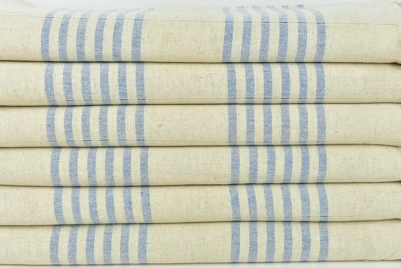 Beach towel, Organic towel, Anniversary Gift For Her, Summer Gift, 70x40 Linen Striped Towel, Personalized Towel Gift, Turkish Towel Beach Towel - 2