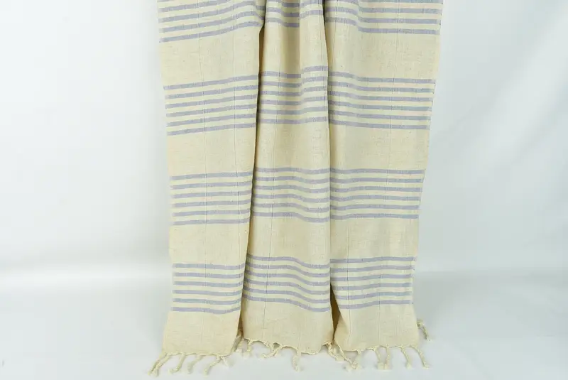 Beach towel, Organic towel, Anniversary Gift For Her, Summer Gift, 70x40 Linen Striped Towel, Personalized Towel Gift, Turkish Towel Beach Towel - 8