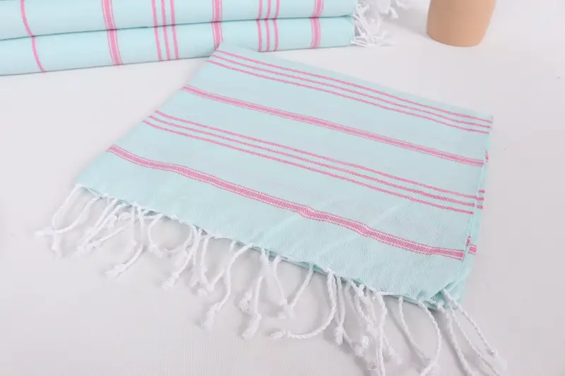 Towel With Name, Kitchen Towel, Monogram Hand Towel, Monogram Kitchen Towel, Wedding Hand Made Gift, 40x24 Cotton Striped Towel, Bridal Shower Favor - 5