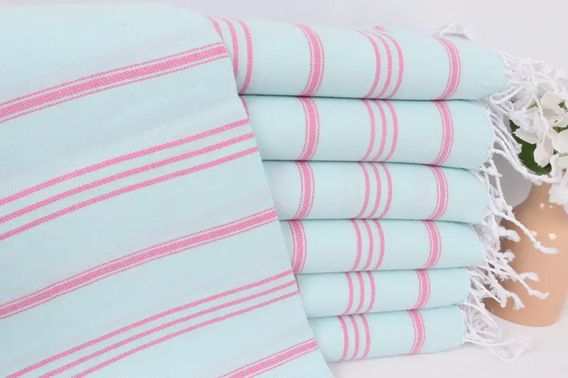Towel With Name, Kitchen Towel, Monogram Hand Towel, Monogram Kitchen Towel, Wedding Hand Made Gift, 40x24 Cotton Striped Towel, Bridal Shower Favor - 1