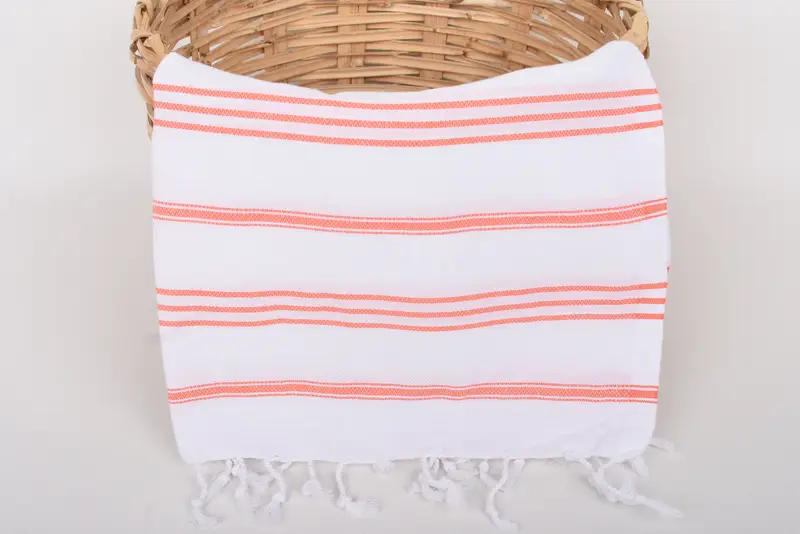 40x24 Cotton Striped Towel, Handmade Gift, Wedding Gift, Bachelorette Towel, Summer Towel, Wedding For Favor, Monogram Kitchen Towel, Wedding Favors - 5