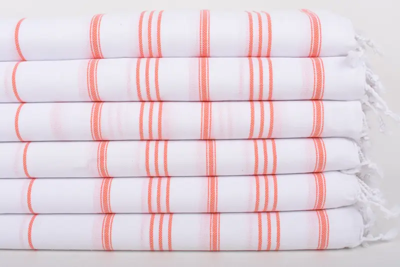 40x24 Cotton Striped Towel, Handmade Gift, Wedding Gift, Bachelorette Towel, Summer Towel, Wedding For Favor, Monogram Kitchen Towel, Wedding Favors - 3