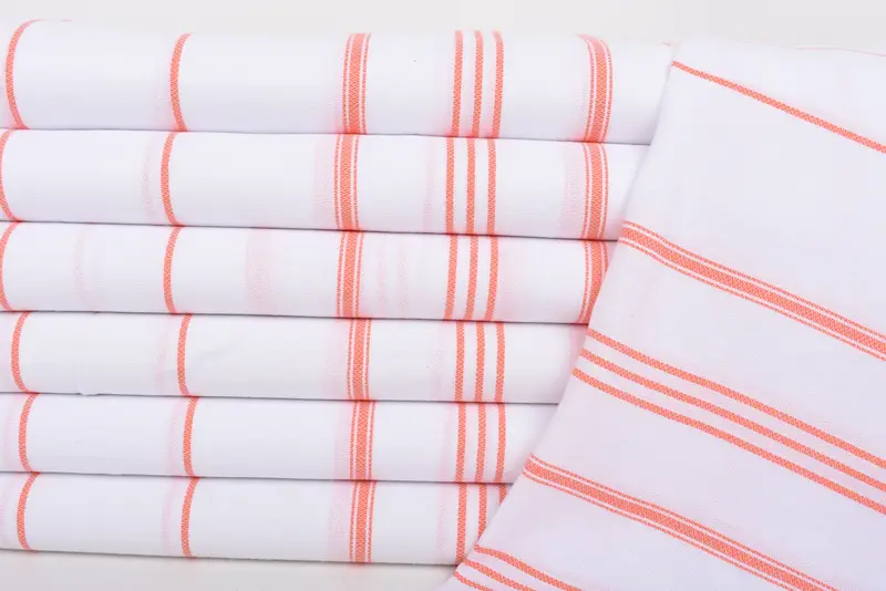 40x24 Cotton Striped Towel, Handmade Gift, Wedding Gift, Bachelorette Towel, Summer Towel, Wedding For Favor, Monogram Kitchen Towel, Wedding Favors - 2
