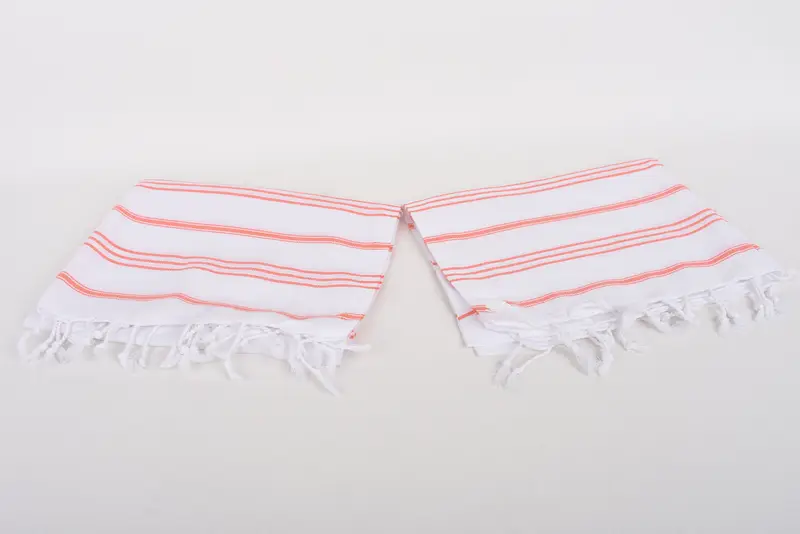 40x24 Cotton Striped Towel, Handmade Gift, Wedding Gift, Bachelorette Towel, Summer Towel, Wedding For Favor, Monogram Kitchen Towel, Wedding Favors - 6
