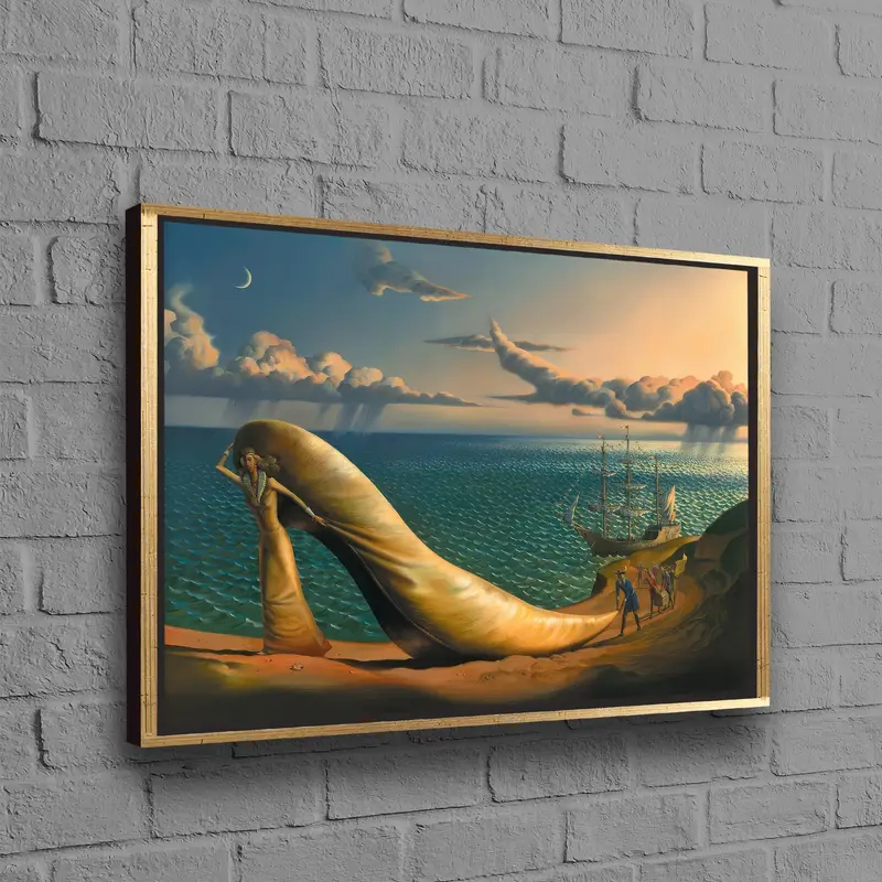 Gerçeküstü Soyut Ayakkabı Baskılı Kanvas: Sanatsal Zarafet Ortaya Çıktı