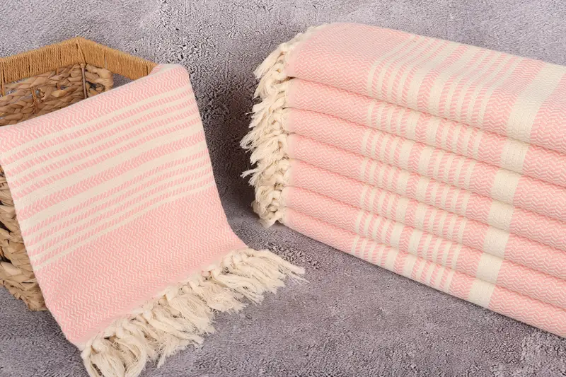 70x40 Cotton Striped Towel, Beach towel, Personalized Bridesmaid Beach Towel, Bachelorette Gifts, Personalized Gift, Welcome Wedding Gift - 3