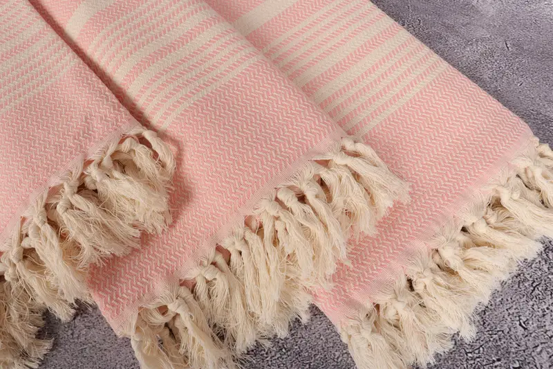 70x40 Cotton Striped Towel, Beach towel, Personalized Bridesmaid Beach Towel, Bachelorette Gifts, Personalized Gift, Welcome Wedding Gift - 5