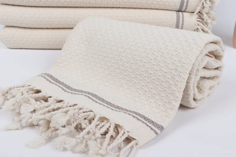 Turkish Towel Monogram, Bridesmaid Gift, Absorbent Turkish towel, Family Gift, 68x36 Cotton Striped Towel, Custom Towel, Gift For Wedding Day - 4