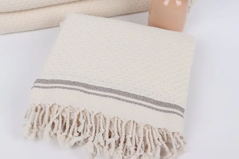 Turkish Towel Monogram, Bridesmaid Gift, Absorbent Turkish towel, Family Gift, 68x36 Cotton Striped Towel, Custom Towel, Gift For Wedding Day - 5