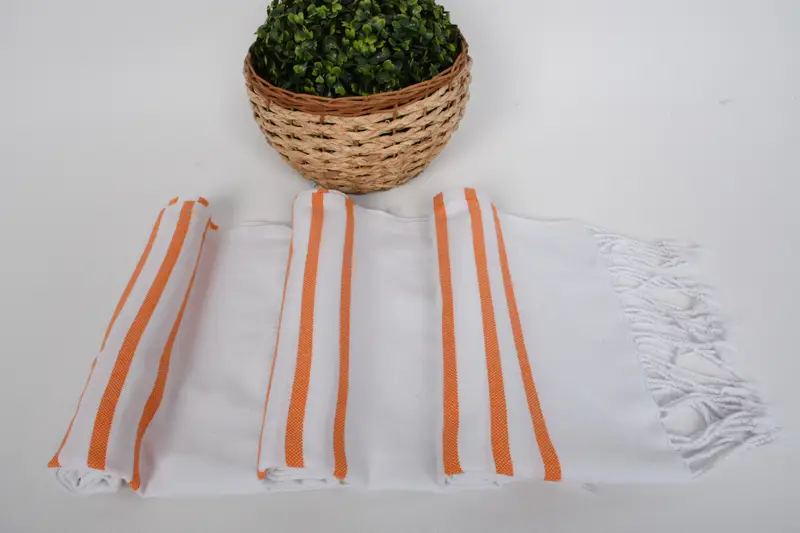 Summer Gift, Baby Boy Gift, Kitchen Towel, Xmas Gifts, 40x20 Cotton Striped Towel, Gift For Wedding Day, Monogrammed Hand Towel, Wedding Favors - 8