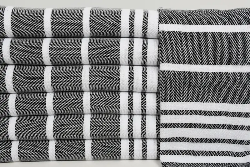 Bathroom Towels, Monogram Kitchen Towel, Bridesmaid Proposal Gift, 40x20 Cotton Zig zag Towel, Kitchen Towel, Bachelorette Party Gifts Bridesmaids - 1