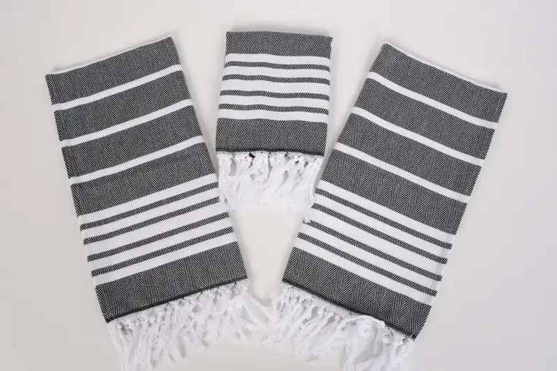 Bathroom Towels, Monogram Kitchen Towel, Bridesmaid Proposal Gift, 40x20 Cotton Zig zag Towel, Kitchen Towel, Bachelorette Party Gifts Bridesmaids - 6