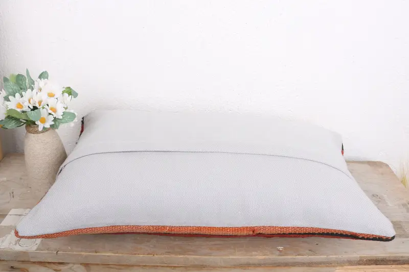 Cushion Case, Yoga Cushion Cover, Pillow for Sofa, Boho Pillow, Sofa Bolster Pillow Cover, Sofa Pillow, 12x20 Red Cushion, Interior Designer Pillow - 7