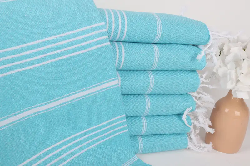 Hammam towel, Bridesmaid Gifts Personalized, Custom Turkish Towel, Peshtemal Towel, Bachelor Bachelorette Party Favors, 70x40 Cotton Striped Towel - 1