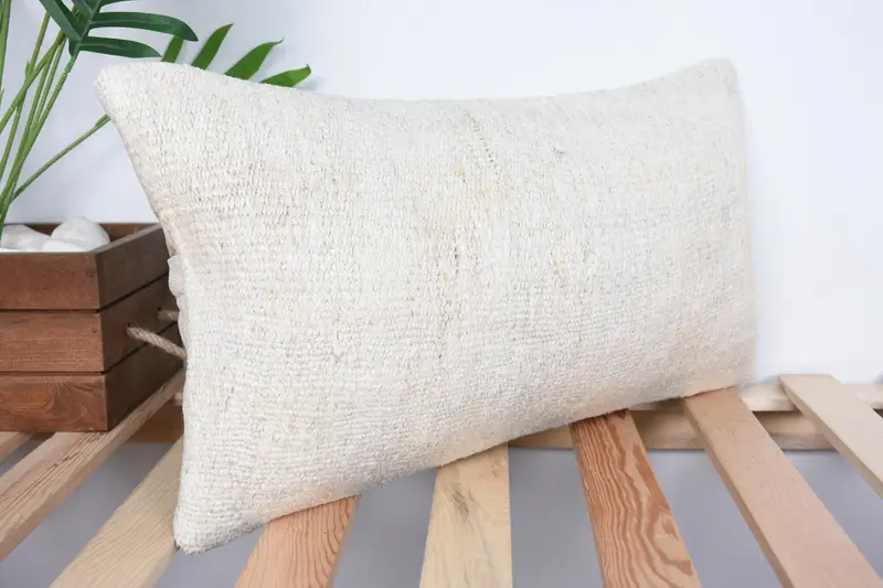 Wholesale Pillow, 10x20 White Cushion, Throw Kilim Pillow, Turkish Kilim Pillow, Vintage Pillow, Cushion, Tribal Pillow Case - 4
