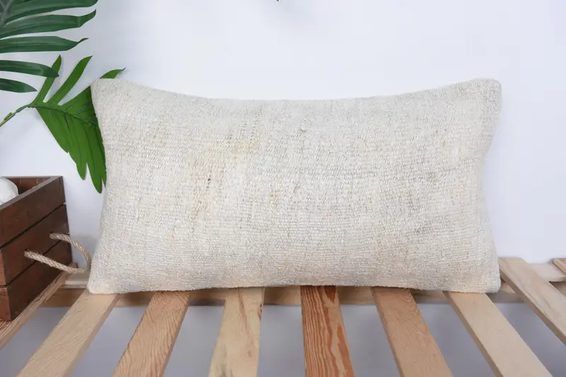 Wholesale Pillow, 10x20 White Cushion, Throw Kilim Pillow, Turkish Kilim Pillow, Vintage Pillow, Cushion, Tribal Pillow Case - 1