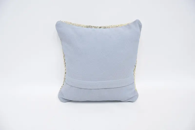 Boho Pillow Sham Cover, 12x12 White Cushion Cover, Turkish Pillow, Throw Kilim Pillow, Kilim Rug Pillow Sham, Pillow, Customized Pillow Case - 6