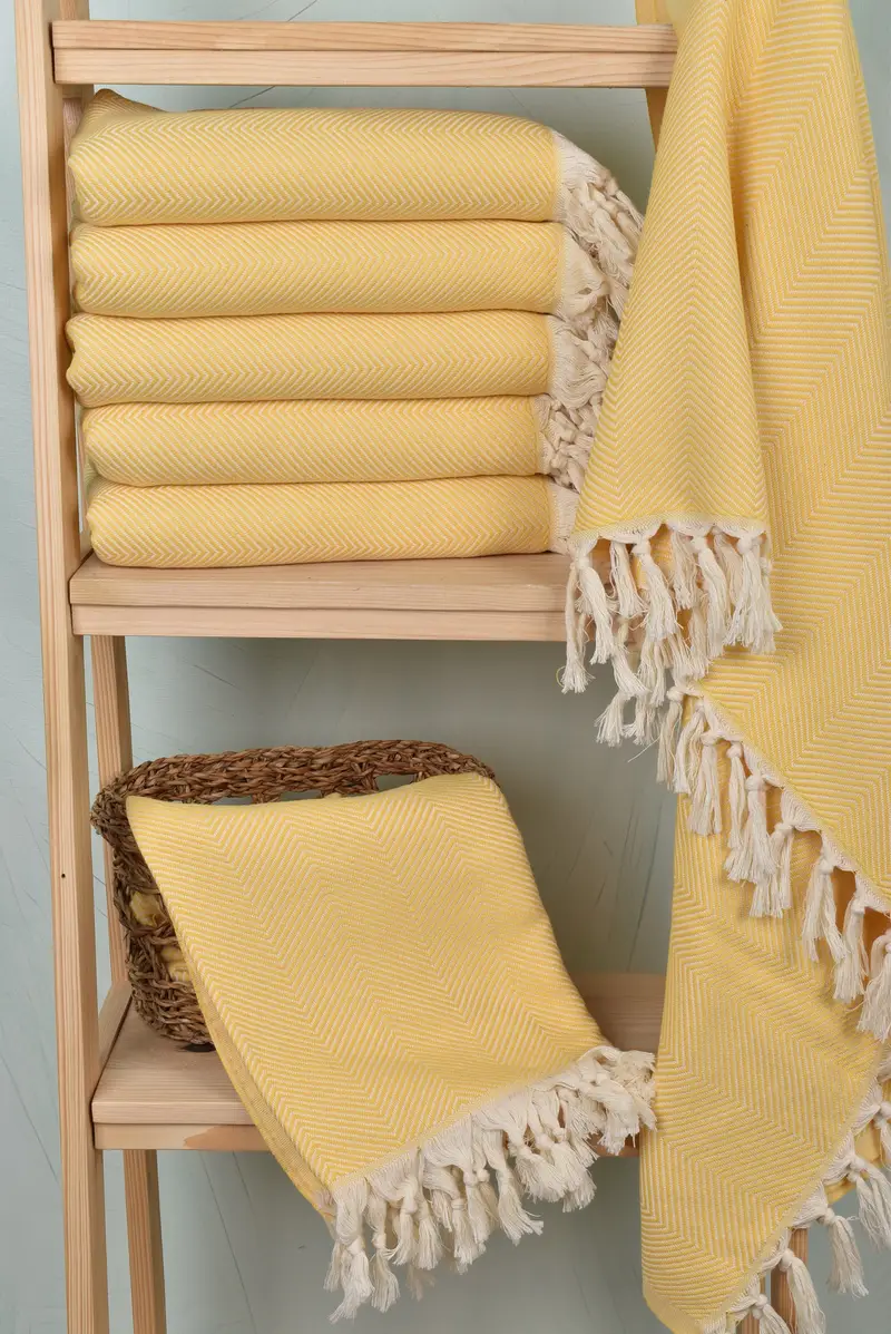Gym Towel, 70x40 Cotton Herringbone Towel, Thin towel, Bulk Order Towel, Maid Of Honor Gift, Organic towel, Gift For Her, Hammam Towel USA - 3