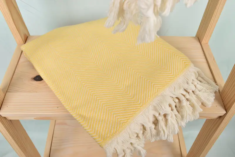 Gym Towel, 70x40 Cotton Herringbone Towel, Thin towel, Bulk Order Towel, Maid Of Honor Gift, Organic towel, Gift For Her, Hammam Towel USA - 5