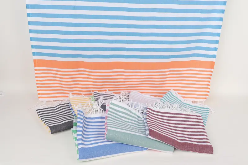 Gift For The Home Decor, Quick-dry peshtemal, Quick-dry towel, Large Turkish Towel, Pool Towels, Wedding Shower Gift, 68x36 Cotton Striped Towel - 8