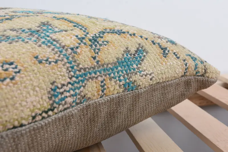 Southwestern Cushion, Boho Pillow Sham Cover, Kilim Pillow Cover, Pillow for Couch, 18x18 Beige Cushion Cover, Cushion, Ottoman Cushion - 7