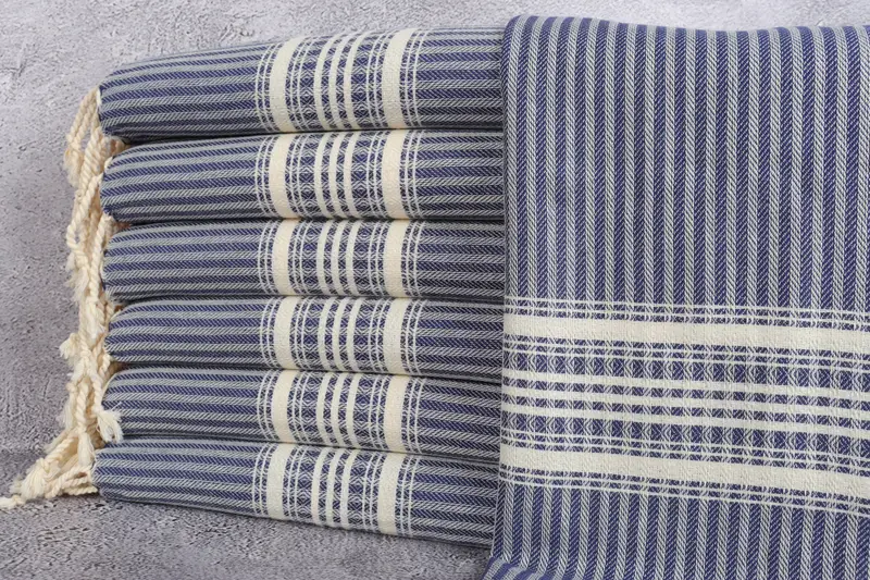 Bachelor Gifts, Bathroom Towels, Small Bath Towels, Personalized Kitchen Towel, 40x18 Cotton Striped Towel, Gift For The Home Decor, Organic Towel - 1