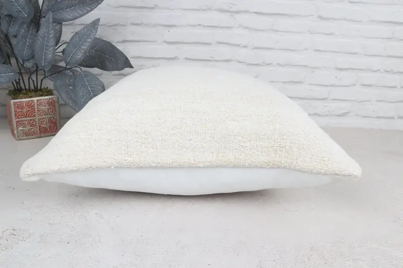 Wool Kilim Pillow Pillow, Kilim Cushion Sham, Vintage Kilim Pillow, Pillow for Couch, Cushion, Ethnic Throw Cushion Case, 20x20 White Pillow Case - 6