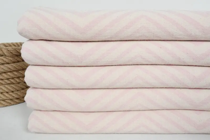 70x40 Cotton Zigzag Design Towel, Quick-dry peshtemal, Bridal Shower Gift, Spa Towel, Grandma Gift, Monogram Turkish Bath Towel, Travel towel - 2