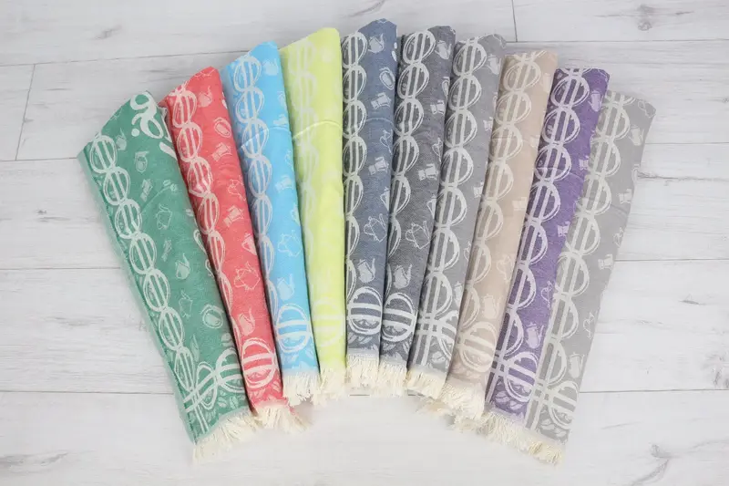 Geschenke für ihn, Hochzeitsbevorzugungen, maßgeschneidertes Handtuch, Monogramm Küchentuch, bestes Hochzeitsgeschenk, Hauswärmegeschenk, 28x20 Baumwollkaffee gemustertes Handtuch - 6