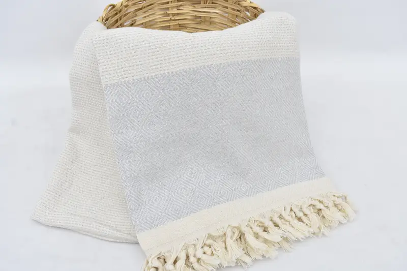 Custom Wedding Gifts, Valentine Day Gift For Her, Personalized Blanket, Boho Throw Blankets, 104x80 Cotton Diamond Towel, Couch Cover - 6