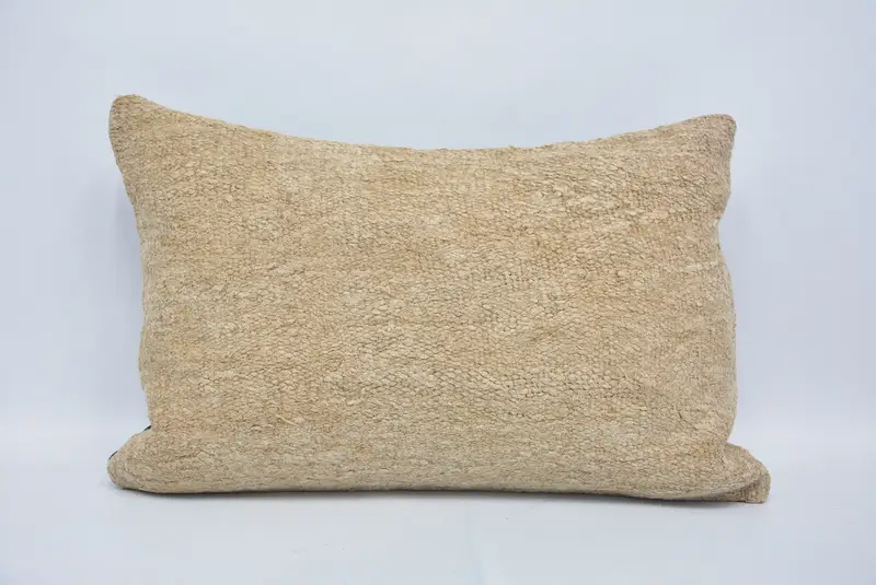 Antique Pillows, 16x24 Beige Cushion, Pillow Case, Traditional Pillow Sham, Customized Pillow Case, Home Decor Pillow, Throw Kilim Pillow - 1