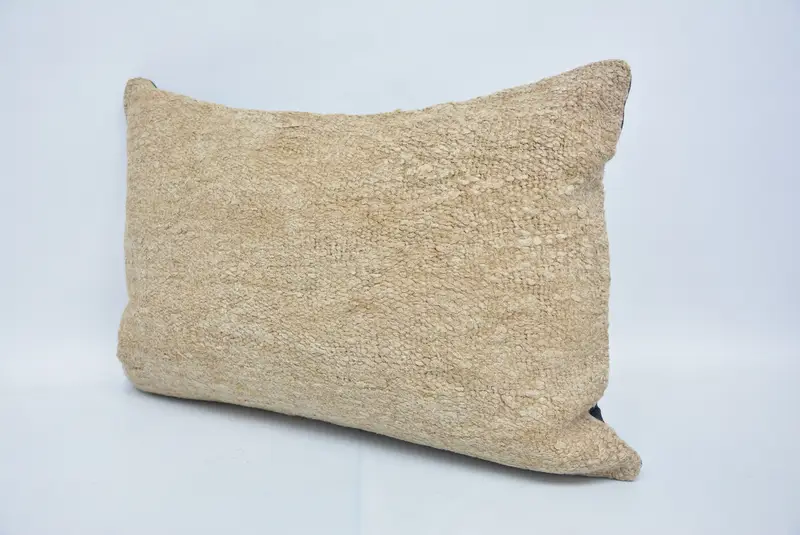 Antique Pillows, 16x24 Beige Cushion, Pillow Case, Traditional Pillow Sham, Customized Pillow Case, Home Decor Pillow, Throw Kilim Pillow - 4