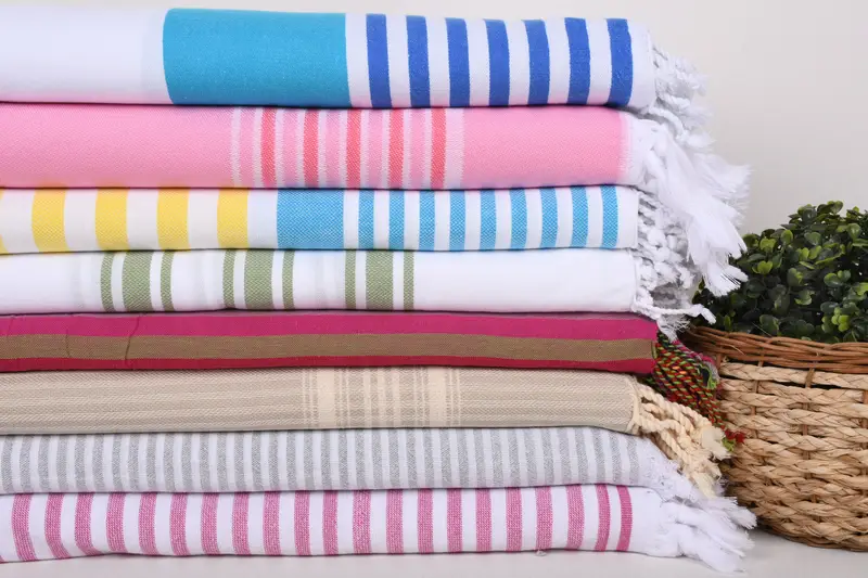 Gift For Bride, Bridesmaid Gift, Personalized Wedding Gift, Sand-Resistant Peshtemal, Guest Towel, Lightweight towel, 70x40 Cotton Set of 8 Towel - 2