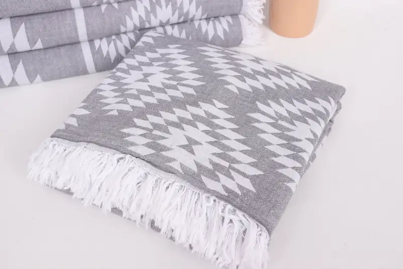 Decorative Blanket, Christmas Gift, Beach Theme Bachelorette Party, Housewarming Gift, Family Gift Basket, Tablecloth, 84x56 Cotton Kilim Towel - 5