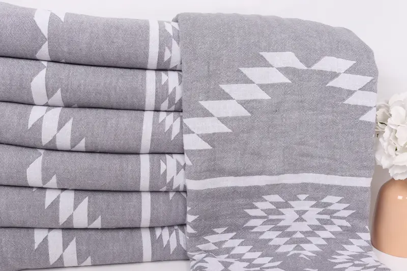Decorative Blanket, Christmas Gift, Beach Theme Bachelorette Party, Housewarming Gift, Family Gift Basket, Tablecloth, 84x56 Cotton Kilim Towel - 2