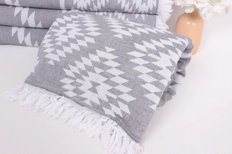 Decorative Blanket, Christmas Gift, Beach Theme Bachelorette Party, Housewarming Gift, Family Gift Basket, Tablecloth, 84x56 Cotton Kilim Towel - 4