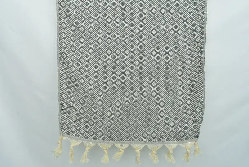 Monogramlı el havlu, kişiselleştirilmiş bulaşık havlu, seyahat havlu, onun için kişiselleştirilmiş hediye, 38x20 pamuklu elmas havlu, spa havlu, küçük banyo havlu - 8