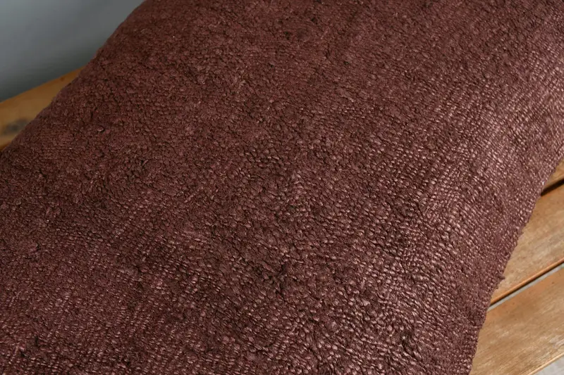 Kilim Pillow Cover, Vintage Kilim Throw Pillow, 16x24 Brown Cushion Cover, Boho Pillow Sham Cover, Toss Pillow Cover, Cushion Case - 4