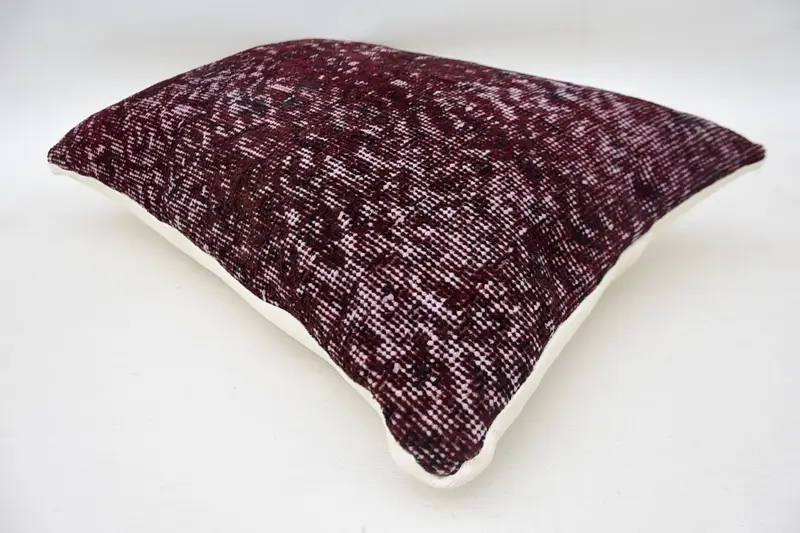 Natural Cushion Cover, Boho Pillow, Bed Pillow Case, Boho Throw Pillow, Turkish Pillow, 16x24 Red Pillow, Turkish Kilim Pillow, Cushion Case - 6