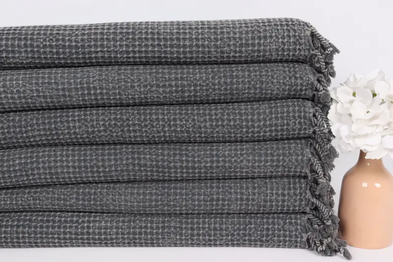 40x20 Cotton Waffle Towel, Bachelorette Favor, Gift For Her, Wedding Gift, Turkish Towel Hand Towel, Bathroom Towels, Turkish Towel Monogram - 3