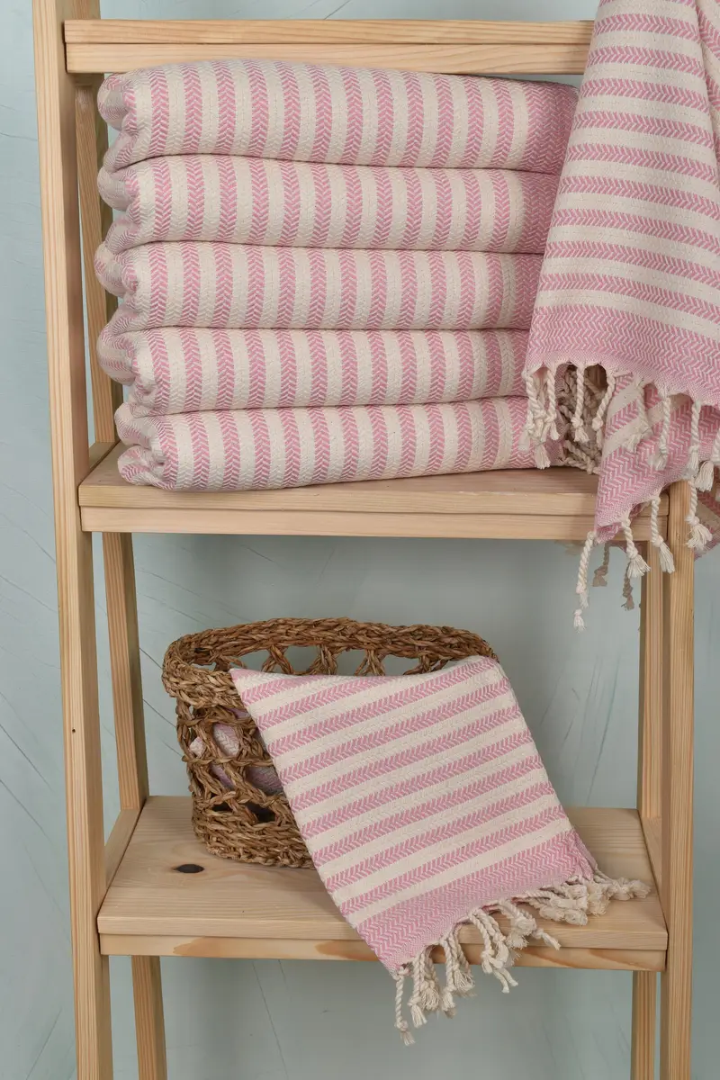 Custom Hand Towel, Monogram Turkish Bath Towel, Turkish Tea Towel, Bachelorette Favor, 40x18 Cotton Chevron Towel, Personalized Kitchen Towel - 3