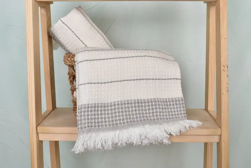 Spa Towel, 70x40 Cotton Waffle Towel, Bath towel, Bachelor Towel, Gift For Him, Peshtemal Towel, Turkish bath towel for spa, Best Friend Gift Ideas - 5