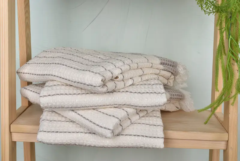 Spa Towel, 70x40 Cotton Waffle Towel, Bath towel, Bachelor Towel, Gift For Him, Peshtemal Towel, Turkish bath towel for spa, Best Friend Gift Ideas - 7