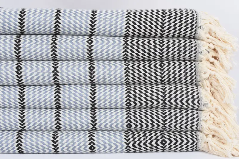 Quick-dry towel, 80x40 Cotton Diamond Towel, Handmade Turkish Towel, Absorbent towel, Anniversary Gift For Her, Bachelor Towel, Bridesmaid Gifts - 3